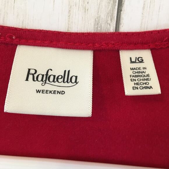 Red Long Sleeve with gold accent on front ties - Picture 8 of 12